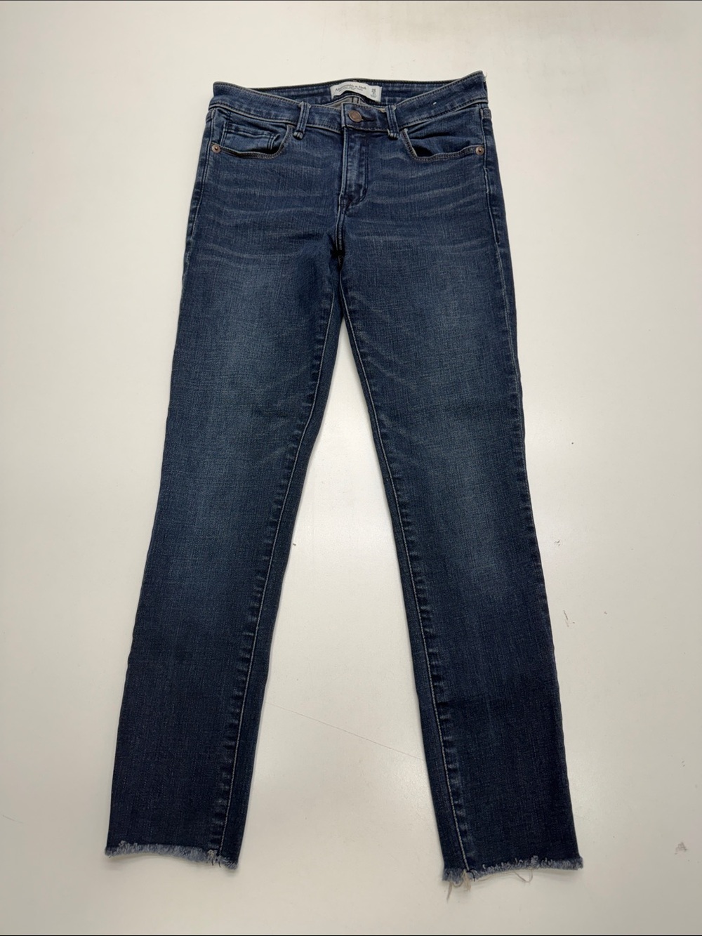 ABERCROMBIE & FITCH Women’s 2S SUPER SKINNY ANKLE Blue Jeans